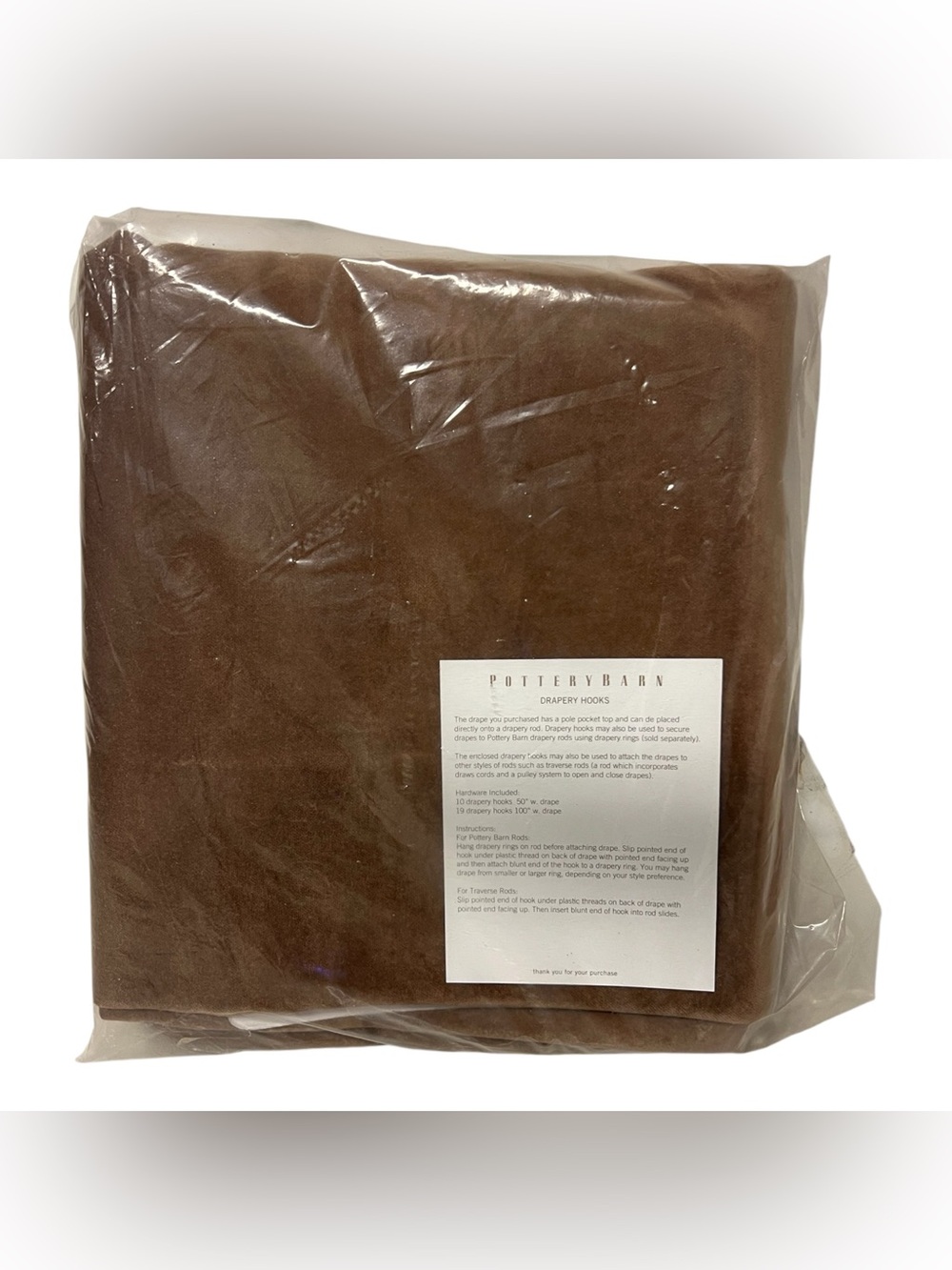 Pottery Barn Velvet Twill Blackout Drape